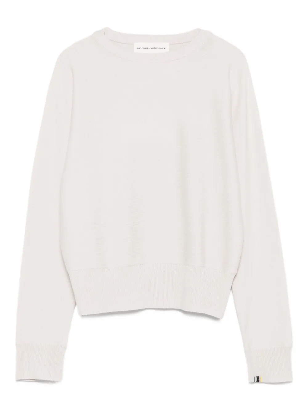 

Кашемировый джемпер с ребристыми манжетами extreme cashmere, нейтральный