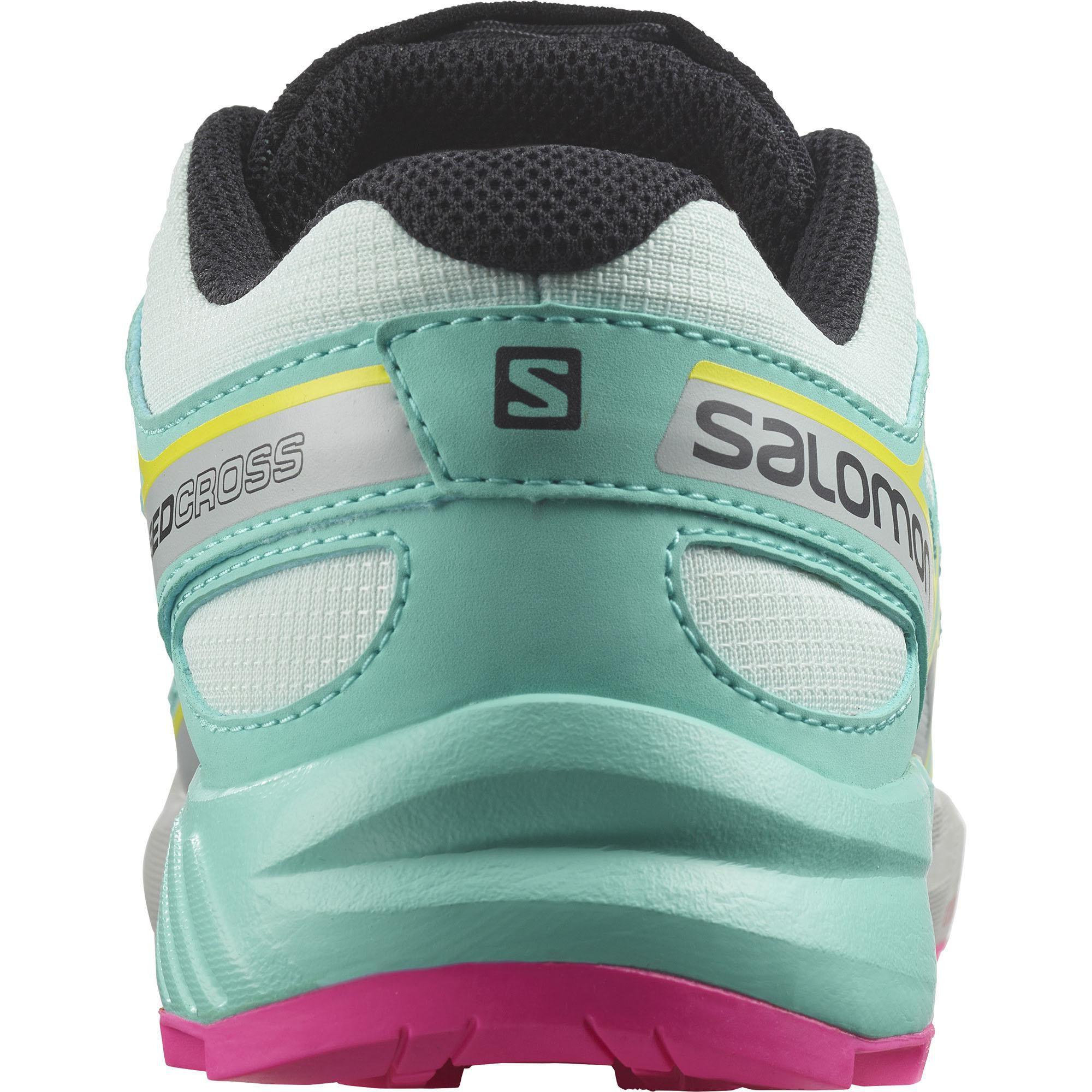 Детские походные ботинки Speedcross Salomon, Aqua/Blue/Lunar Rock — фото 3