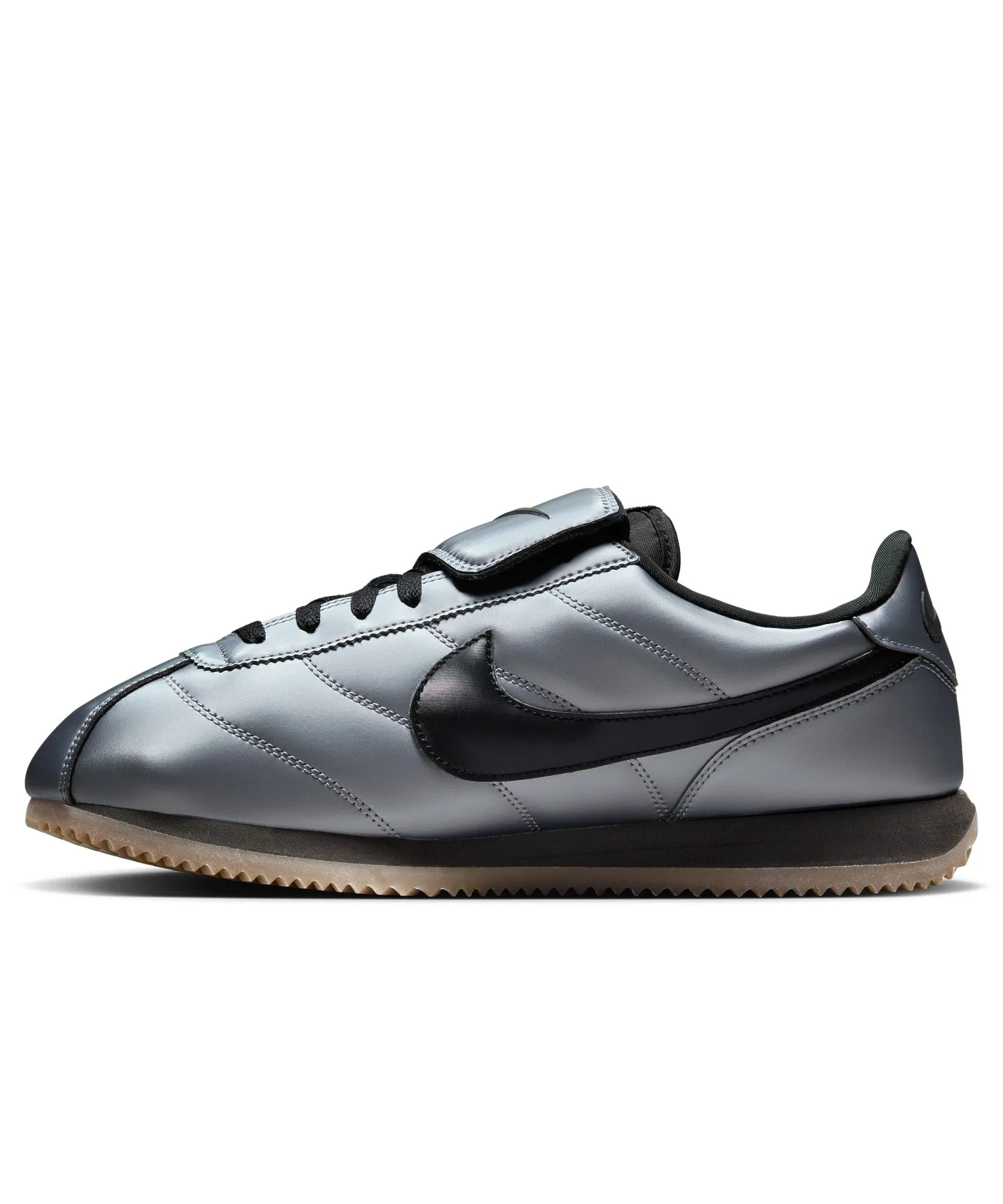 Мужские кроссовки с глянцевым верхом и съёмным языком NIKE CORTEZ SE HQ3490-099 серые