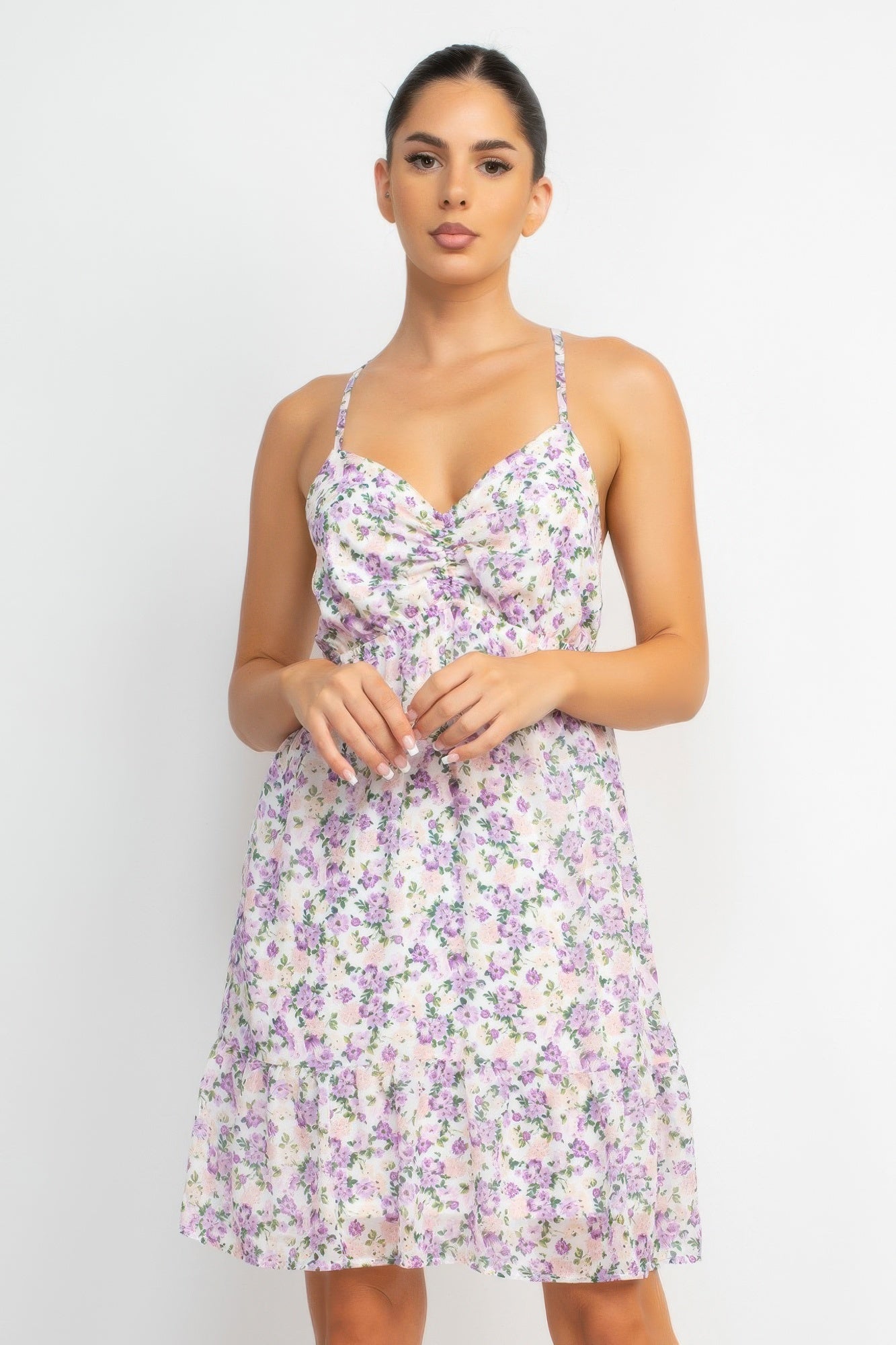 

FASHNZFAB женское мини-платье с двумя бретелями сзади, белый