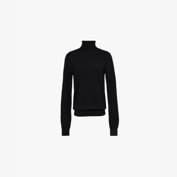 

Джемпер Eve с высоким воротом из мериносовой шерсти The Frankie Shop, черный