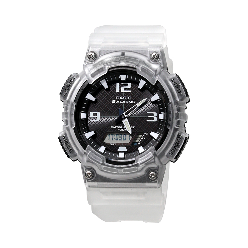 

CASIO Ретрофит серия солнечные часы с датчиком движения ремешок из смолы унисекс черный циферблат