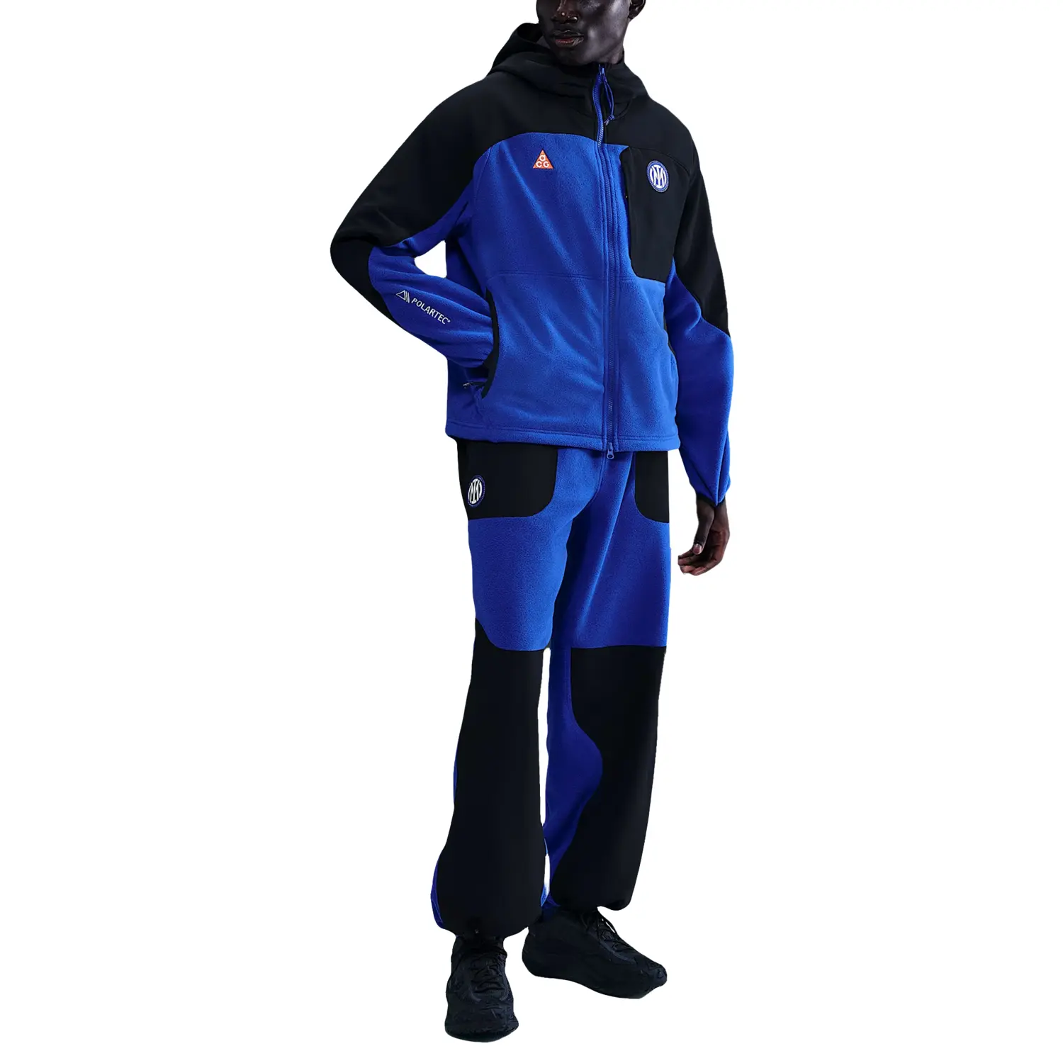 Куртка FC Internazionale Milano ACG 'Wolf Tree' Plus SE Velvet feel для мужчин Nike, черный/ultra синий/safety оранжевый/белый — фото 4
