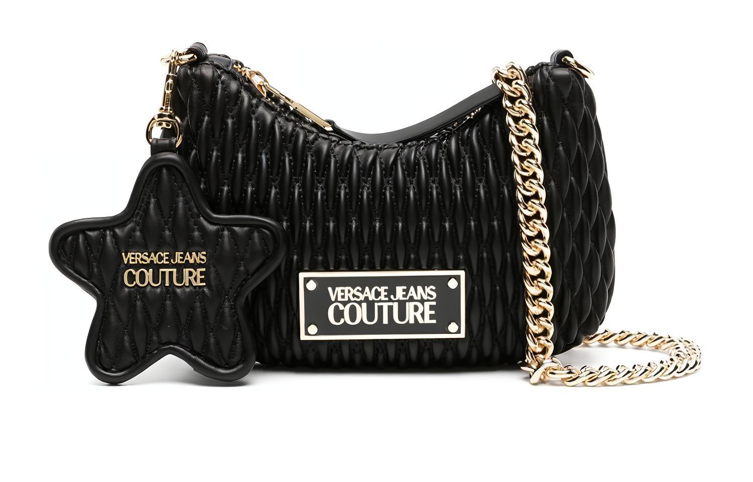 

Versace Jeans Couture Полиуретановая сумка через плечо, женская, черная