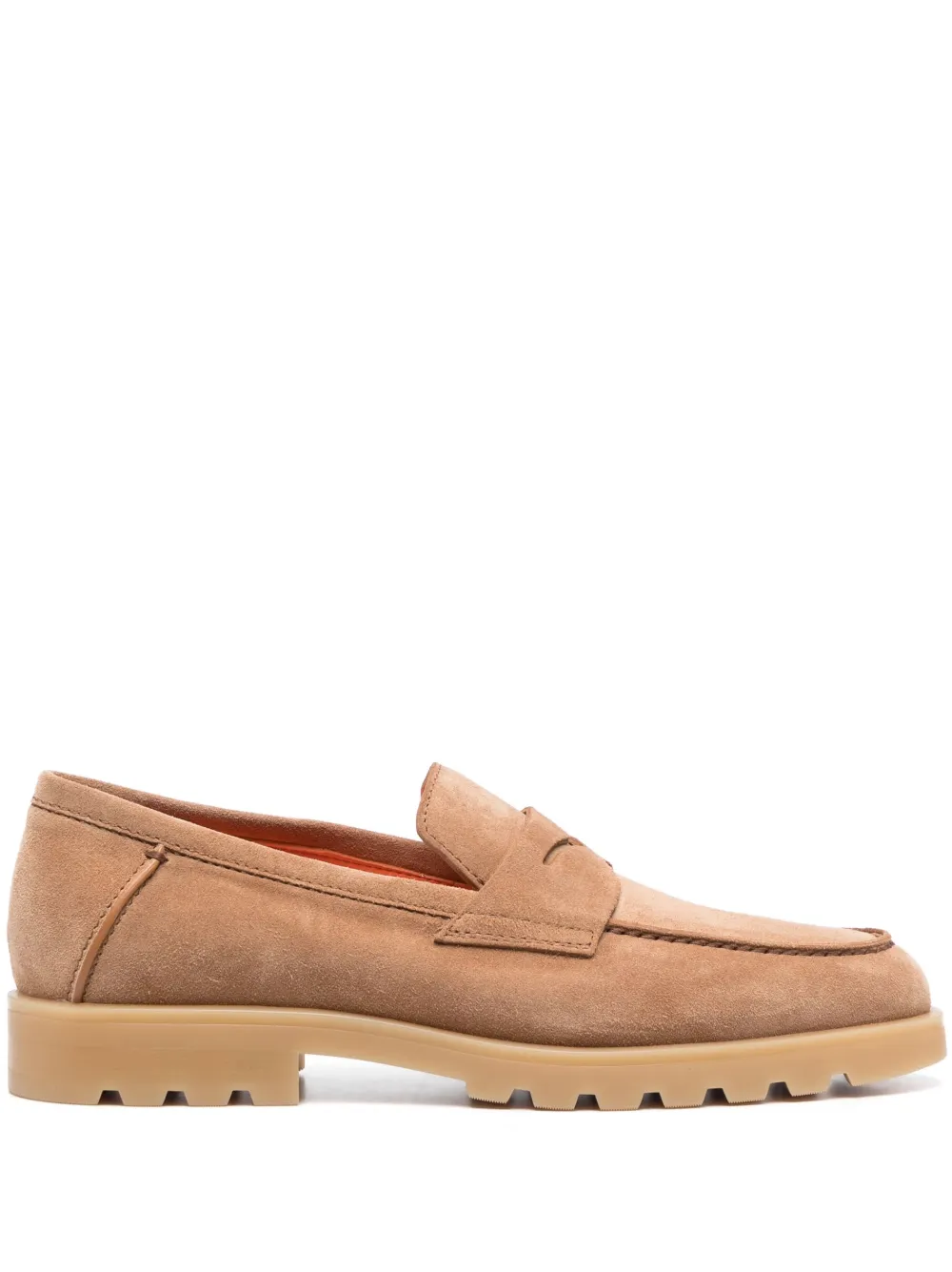 

Лоферы с миндалевидным носком Santoni, коричневый