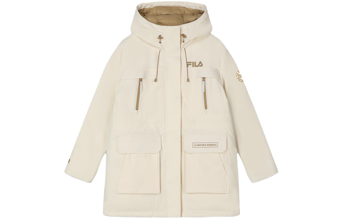 

FILA Женская пуховая куртка овсяного белого цвета, Calamus White