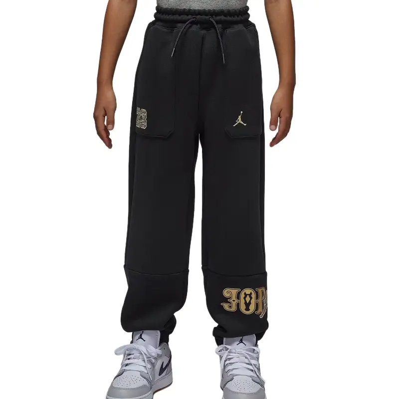 

Брюки из трикотажной ткани FW25 Kids' Jordan, черный