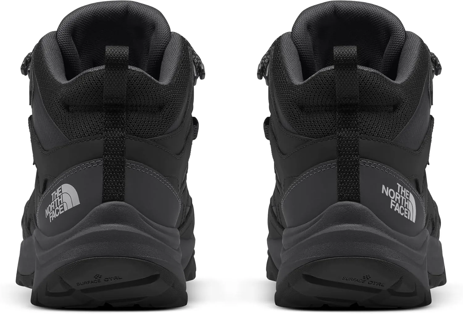 Мужские водонепроницаемые походные ботинки THE NORTH FACE Hedgehog 3 Mid | Верх из кожи рипстоп, резиновая подошва, черный/серый — фото 3
