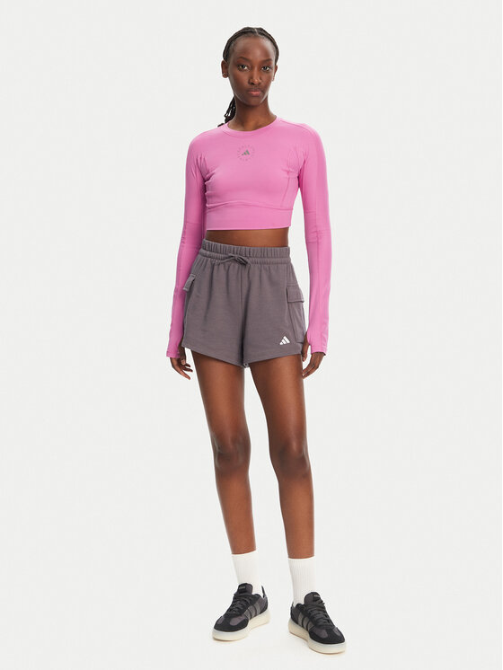 Техническая футболка облегающего кроя Stella McCartney TrueStrength JJ1644 Adidas By Stella Mccartney, розовый — фото 2