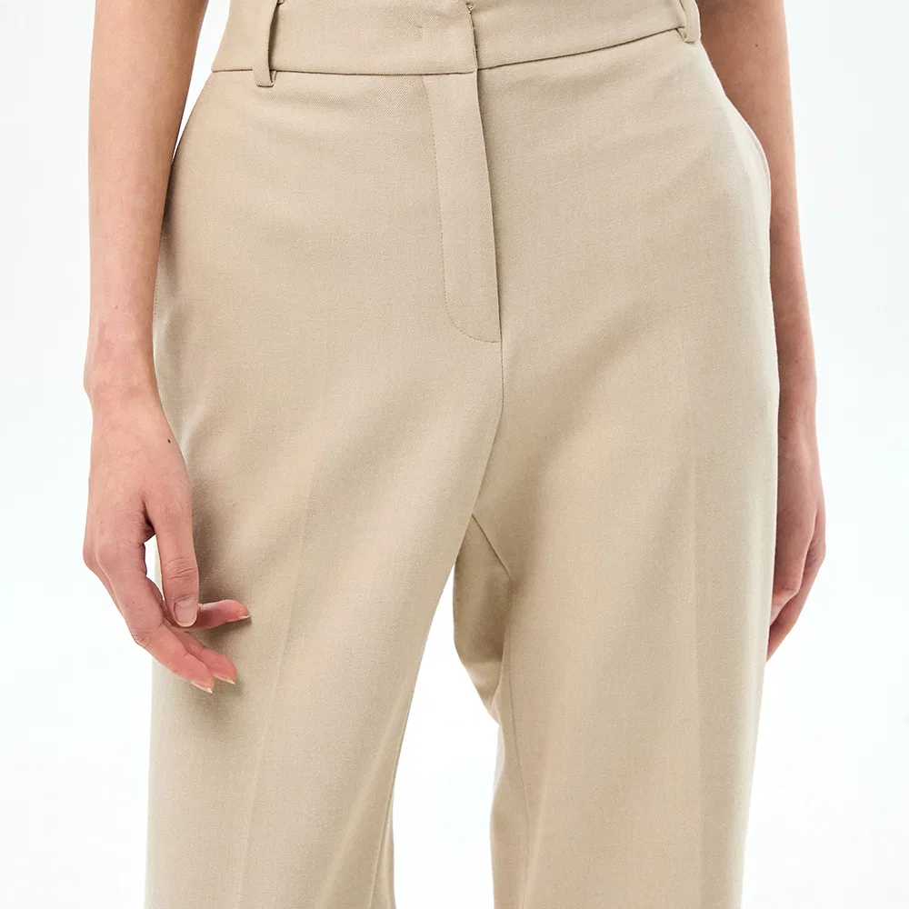 Женские классические фирменные слаксы золотистые от Tommy Hilfiger Women — фото 4