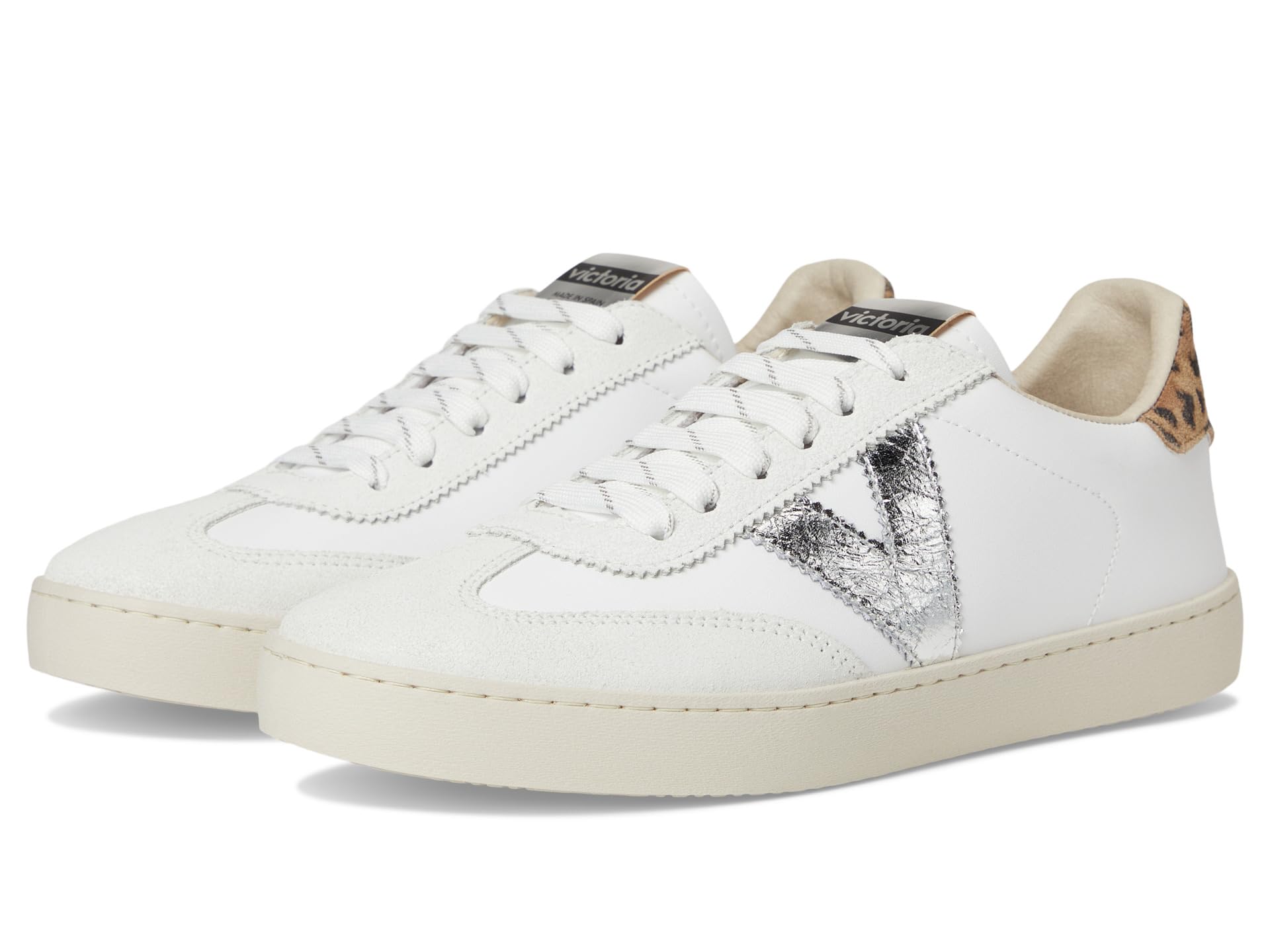 Кроссовки victoria Berlin Suede & Leopard, Plata