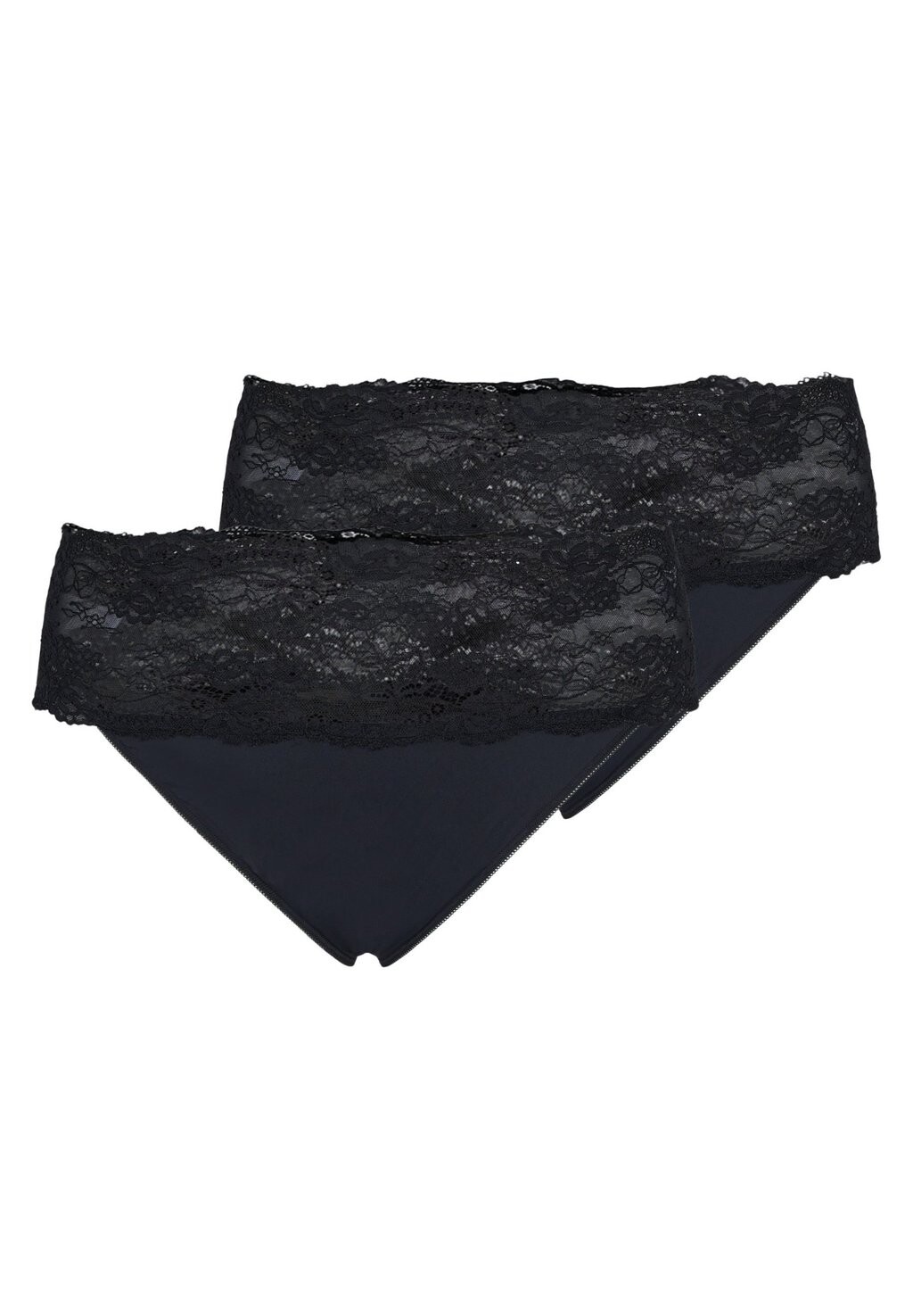

Стринги 2 PACK WITH WIDE EDGE Devoted By Zizzi, черный