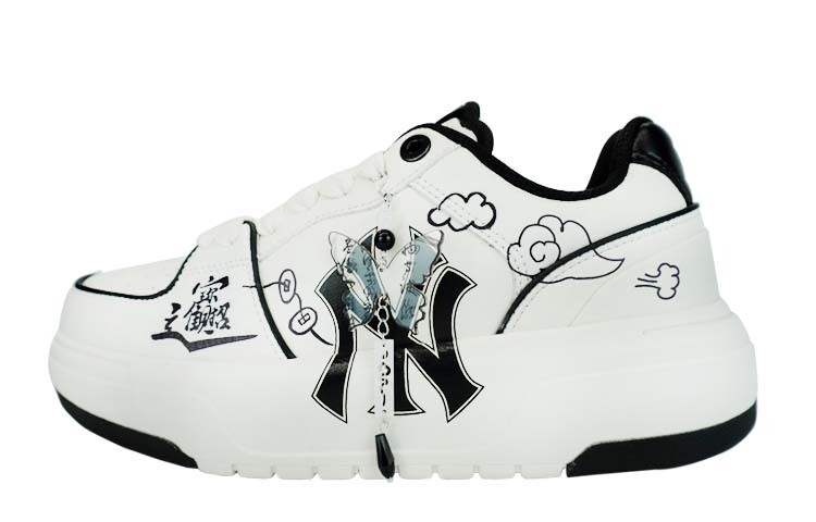 

Кроссовки MLB Chunky Liner Skateboard Shoes Unisex Low-Top Black, белый