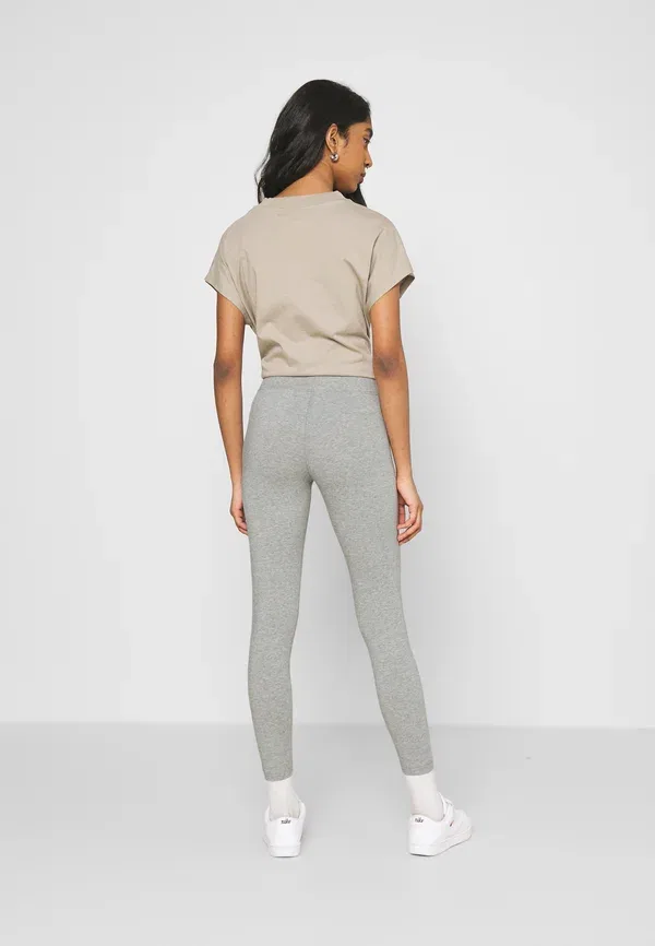 Штаны Nike Sportswear W nsw essntl lggng 7/8 lbr mr leggings trousers, серый меланж/белый — фото 3