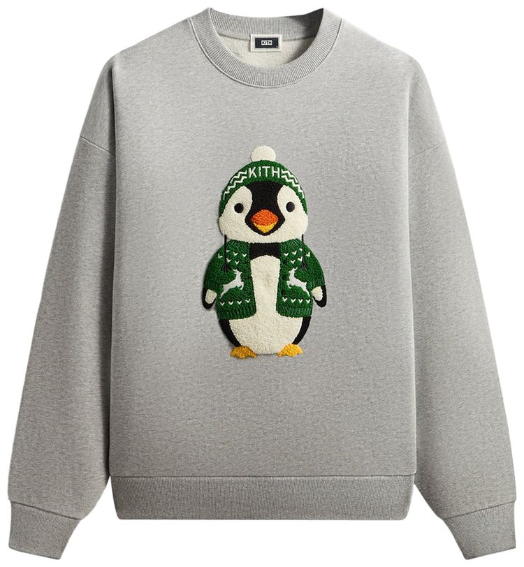

Свитшот Kith Kithmas Penguin Nelson Crewneck, серый
