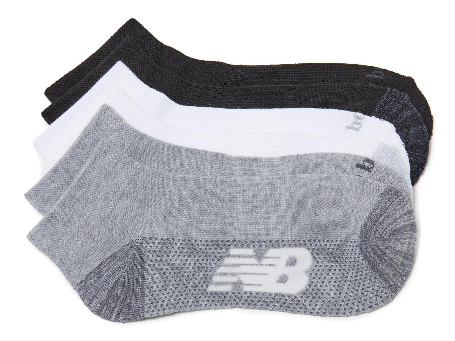 

Носки New Balance Performance Cushioned, белый-черный-серый