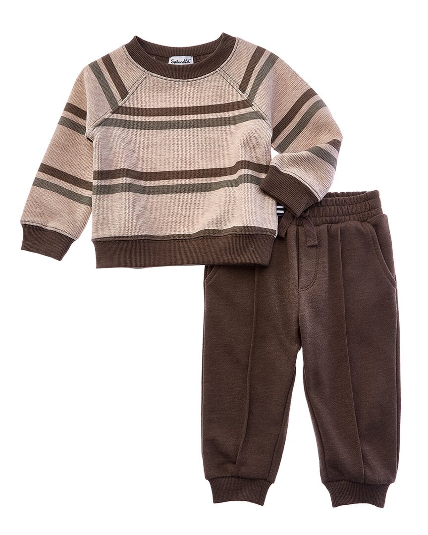 

Великолепный комплект из двух предметов: толстовка и брюки для походов Splendid, коричневый