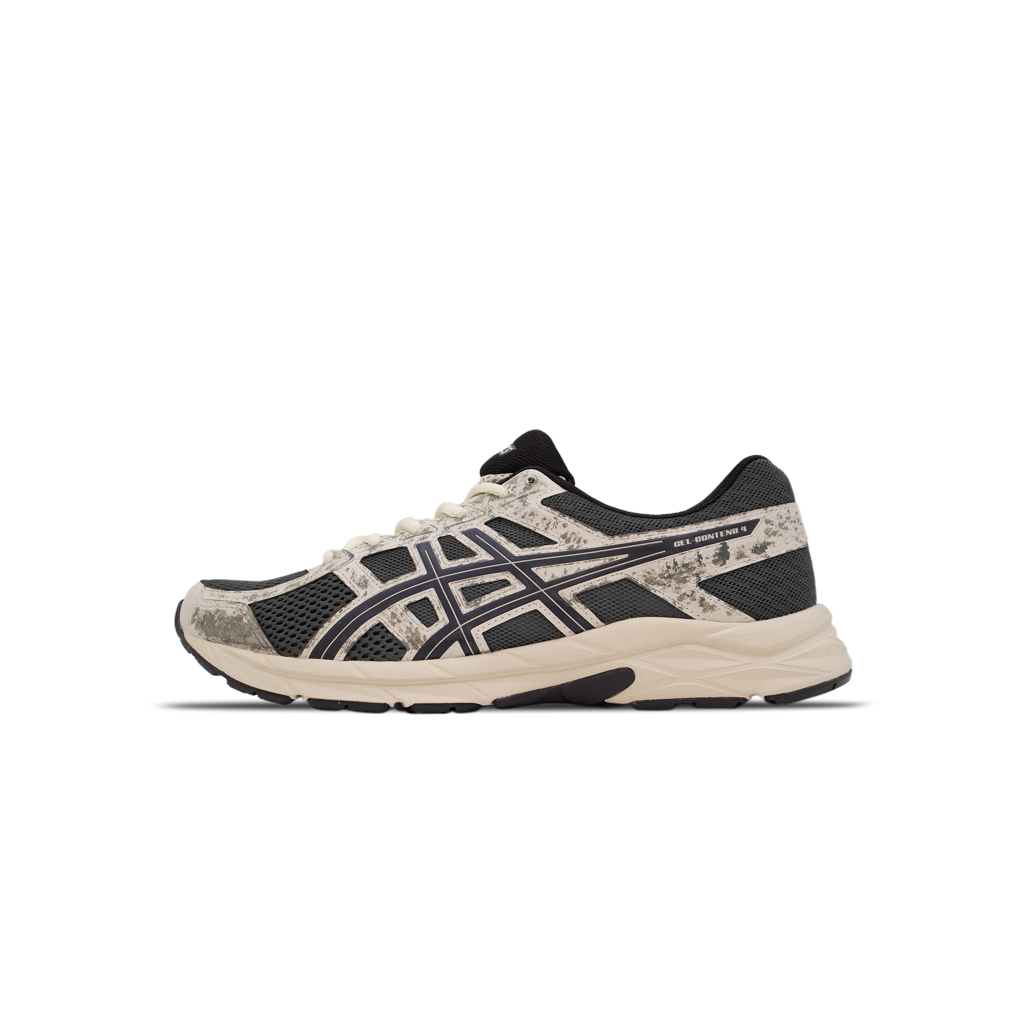 

Мужские кроссовки для бега Gel Contend 4 с амортизацией, дышащие, легкие, низкие ASICS, серый камуфляж