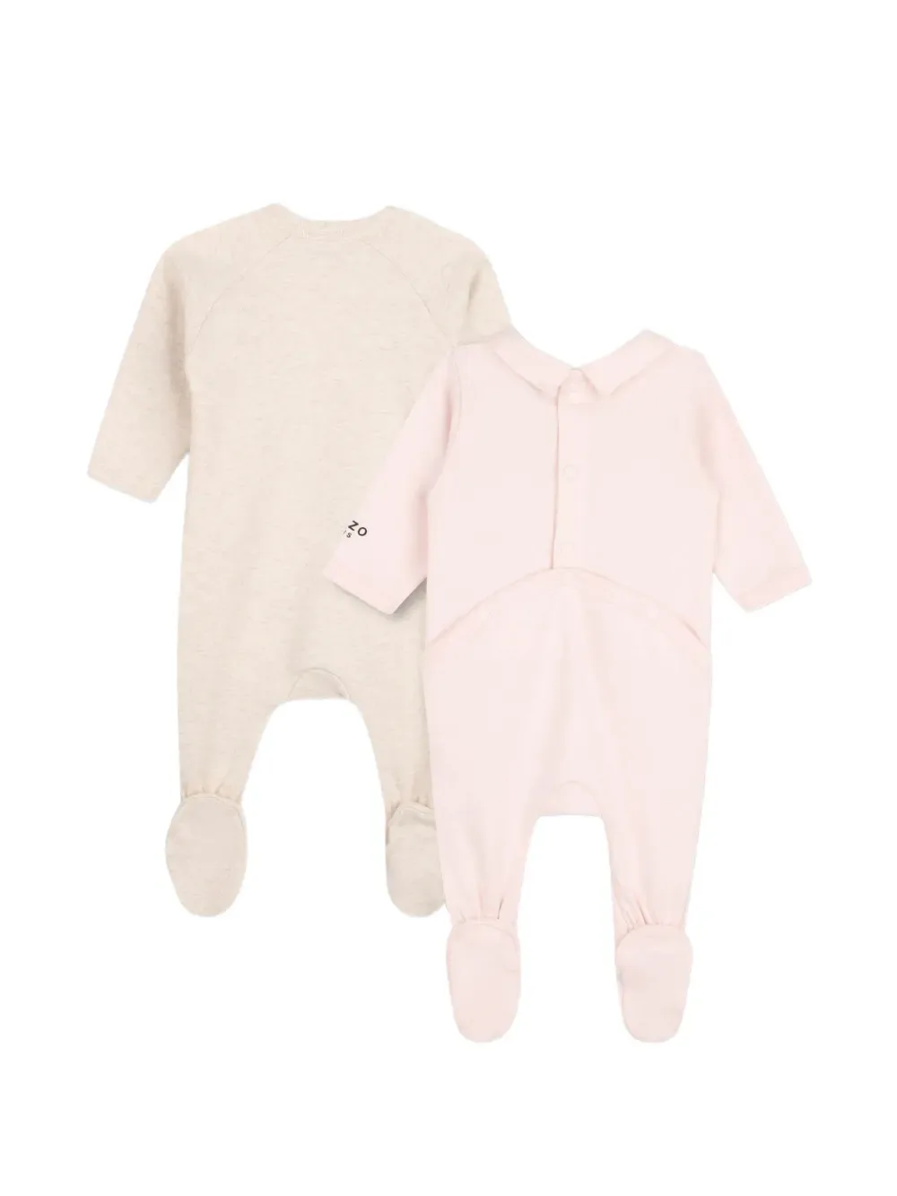 Пижама с цветочными аппликациями (набор из двух) Kenzo Kids, розовый — фото 2