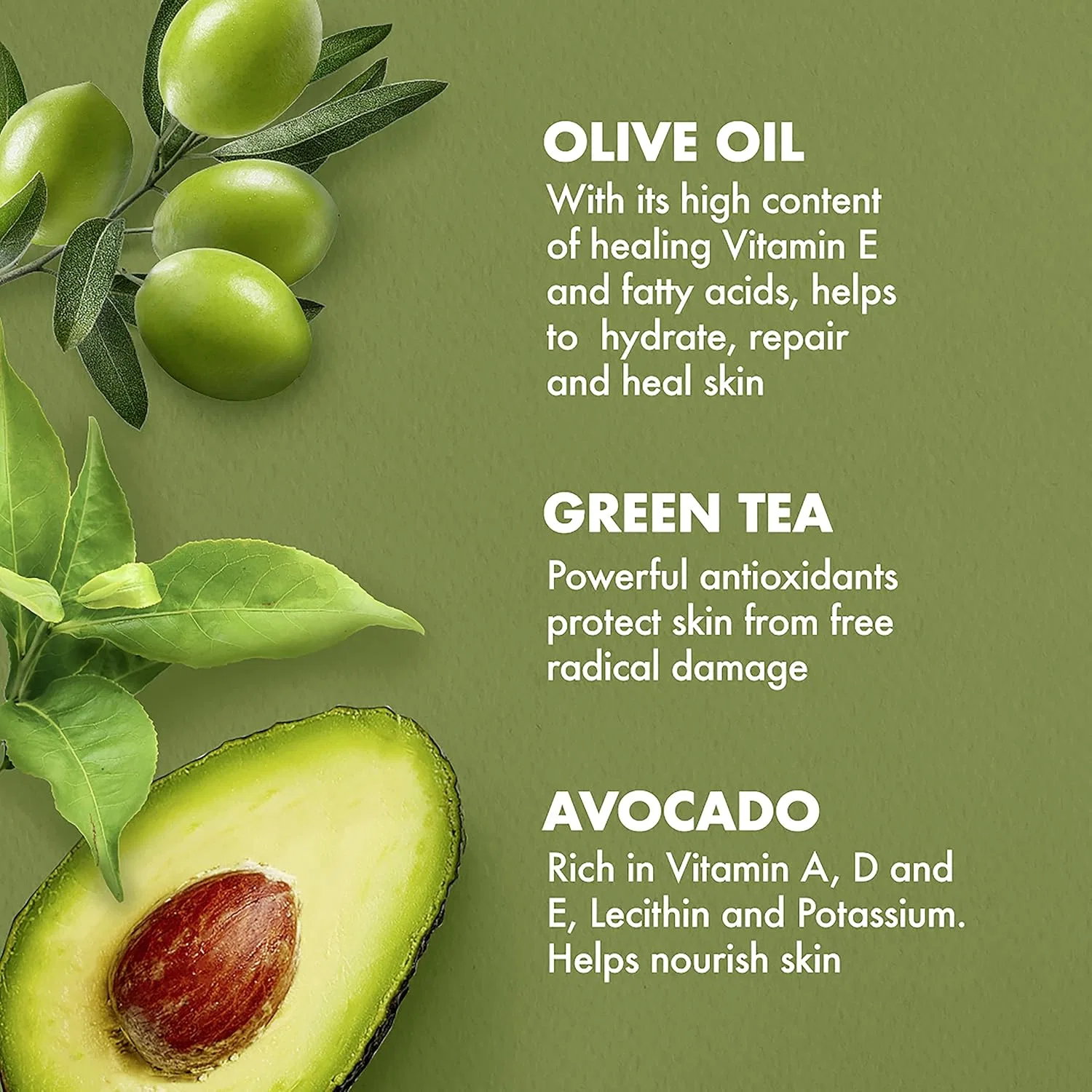 Масло для ванны, тела и массажа Olive & Green Tea Shea Moisture, 8 fl oz — фото 3