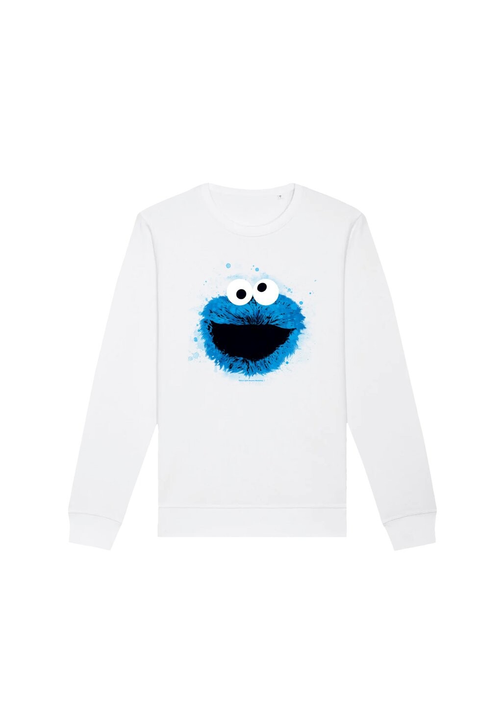 

Толстовка SESAMSTRASSE COOKIE MONSTER WATERCOLOR F4NT4STIC, белый