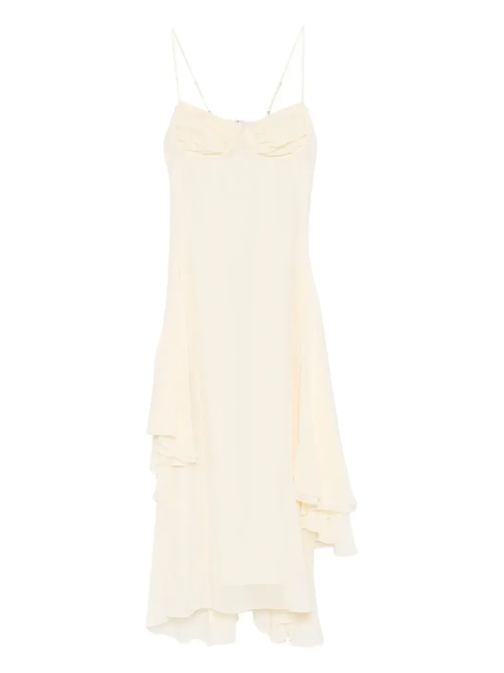 

Платье миди Harvey с оборками Occleus, бежевый