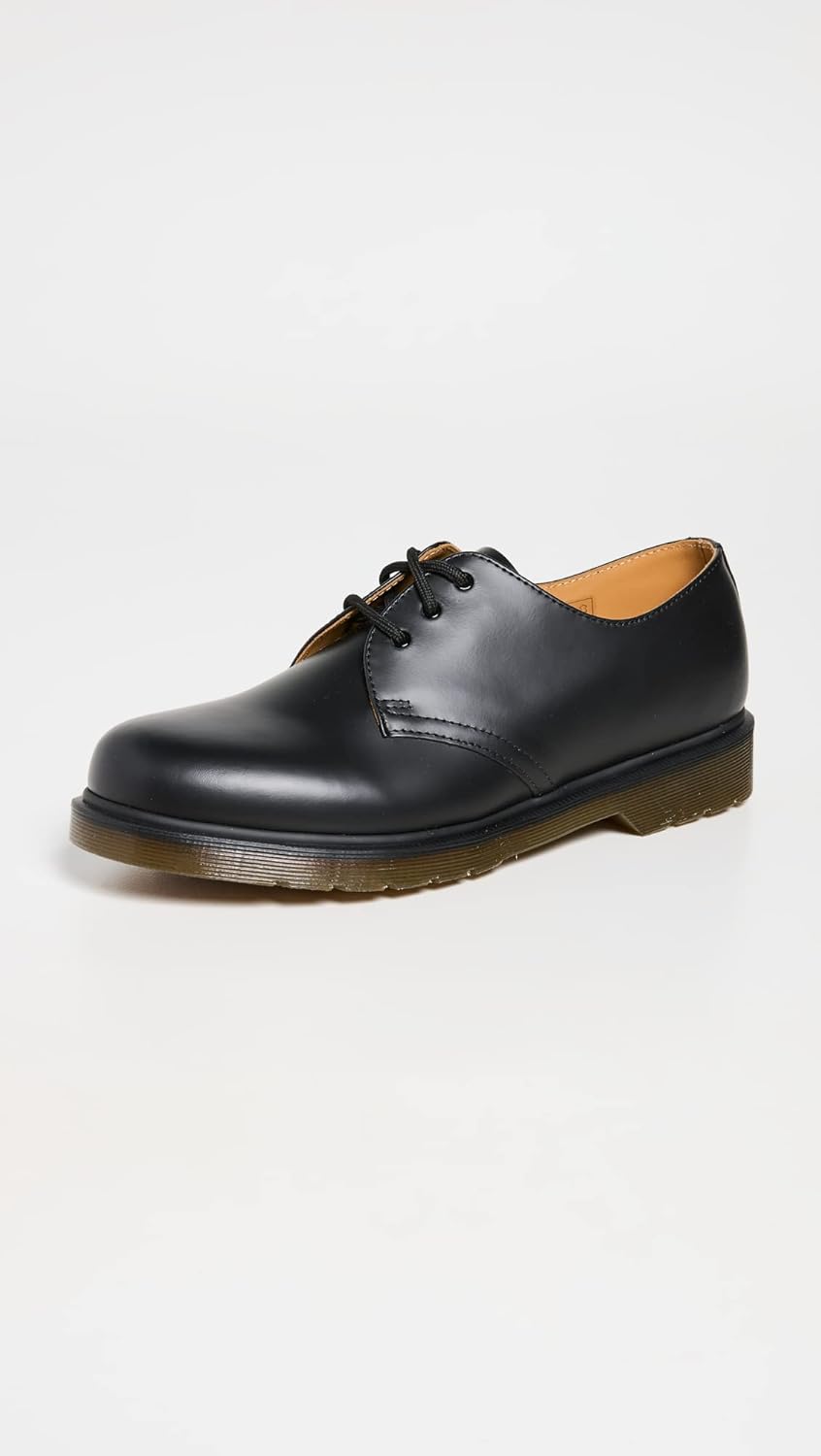 Кожаные туфли-оксфорды Dr. Martens, 1461 с тремя парами люверсов для мужчин и женщин, Black — фото 2