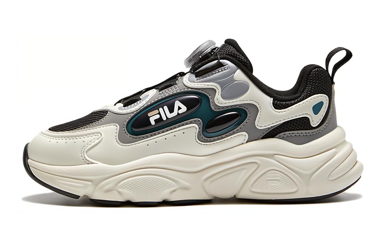 

FILA KIDS Детские кроссовки с низким верхом, устойчивые к истиранию, черно-белые