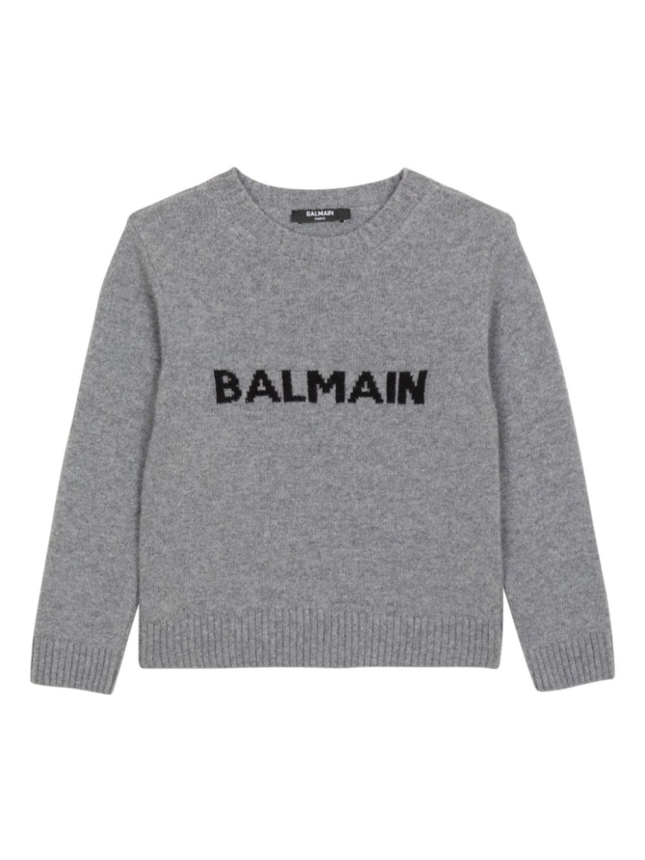 

Balmain Kids джемпер с логотипом, серый