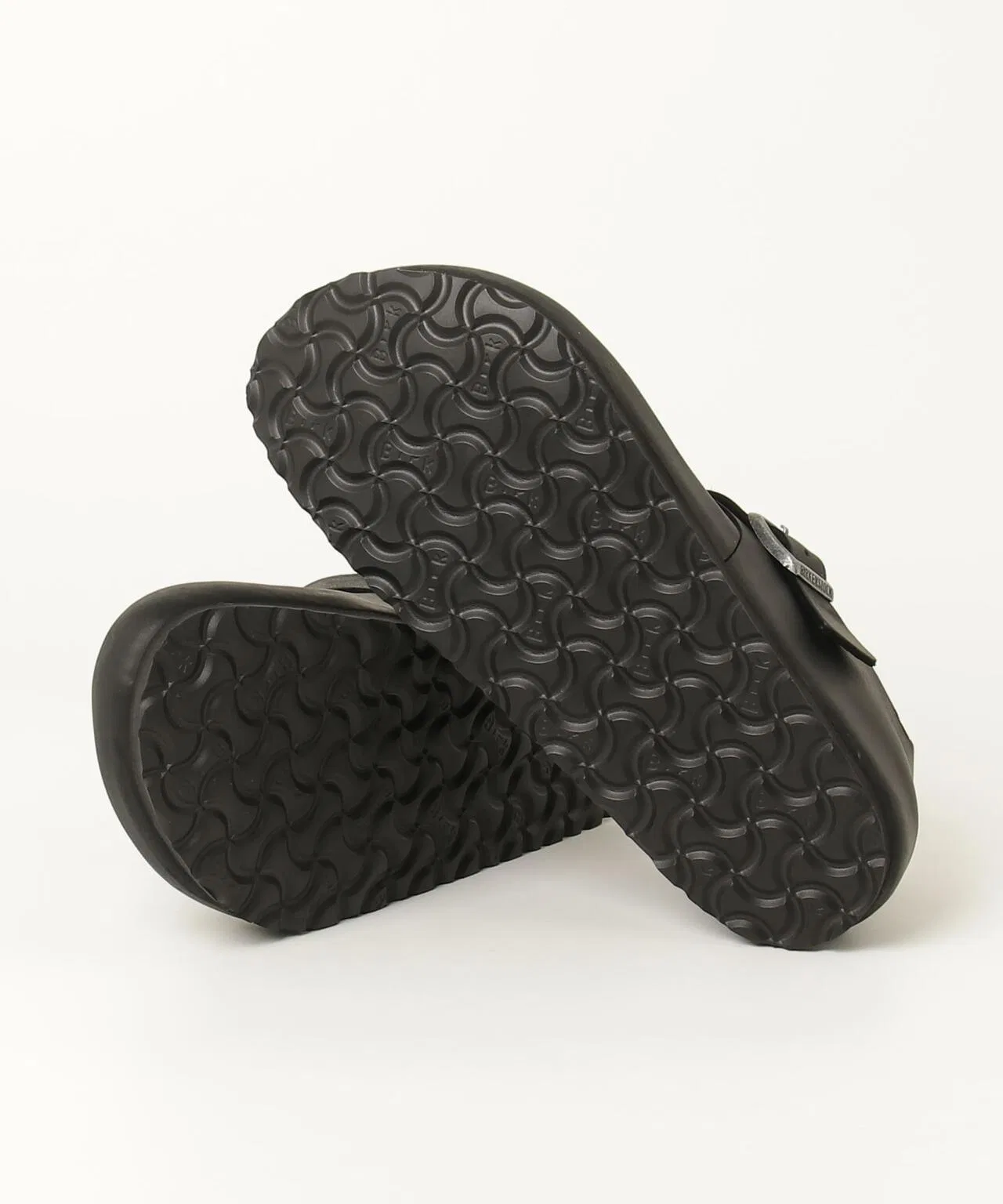 Мужские кожаные сандалии Birkenstock London с закрытой пяткой чёрные — фото 3