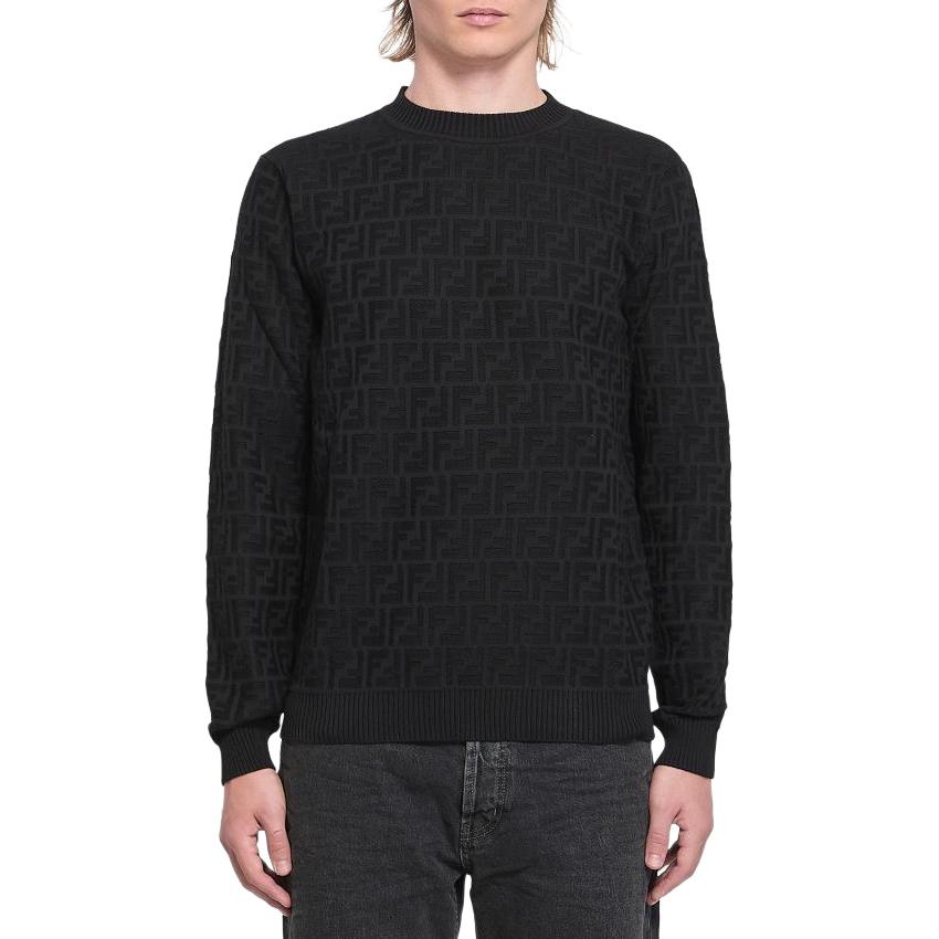 

Свитер вязка монограмм ff FENDI, черный