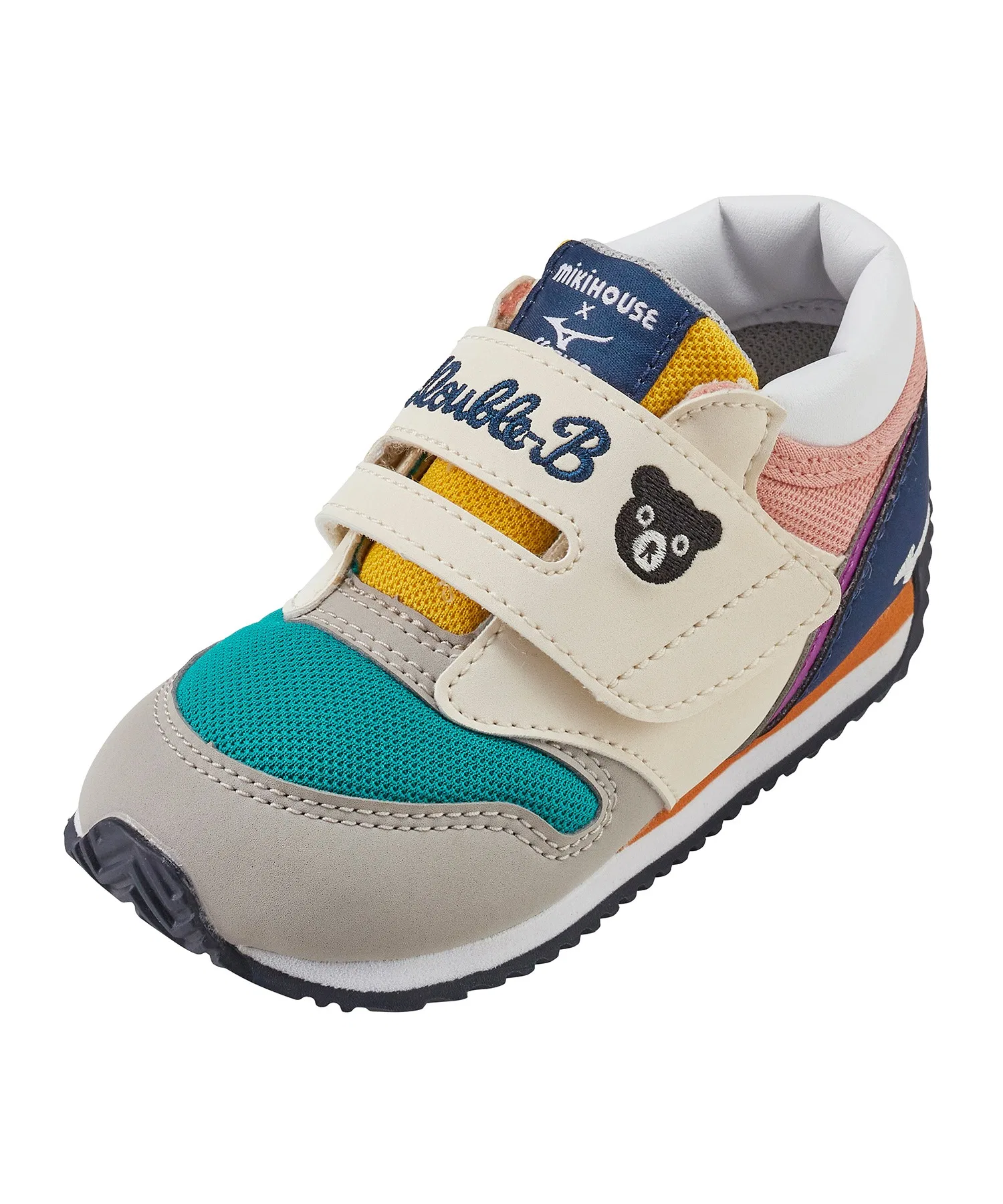 Детские кроссовки DOUBLE_B x Mizuno для малышей тёмно-синие — фото 3