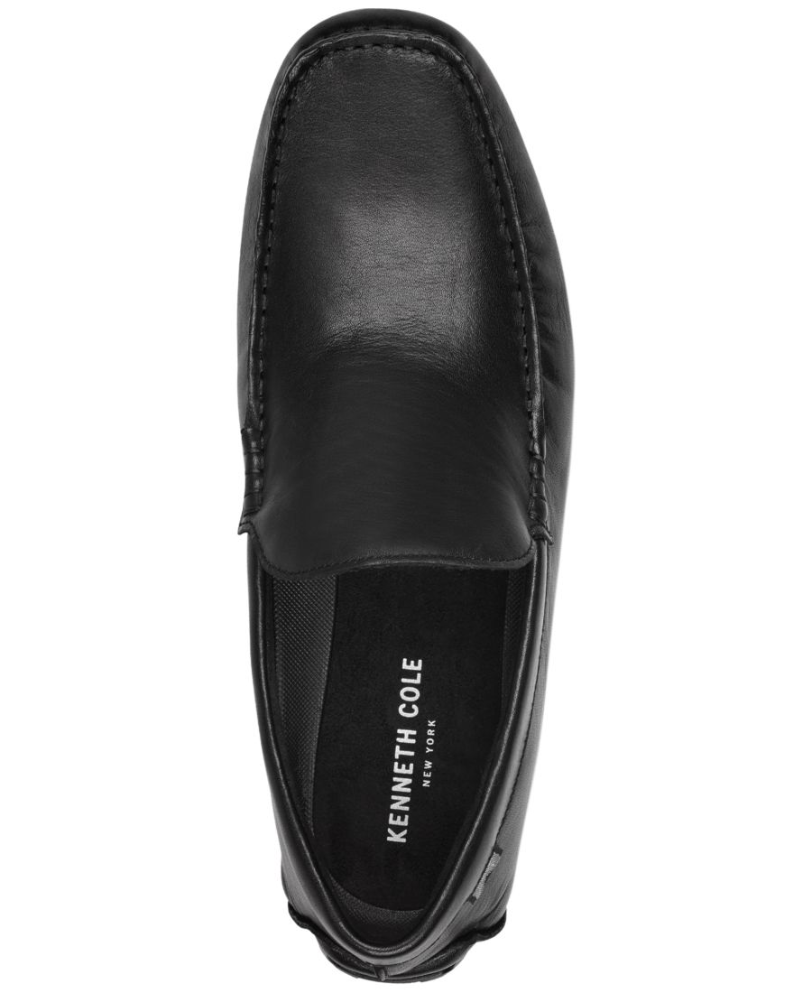 Мужские повседневные лоферы Theo без шнурков Kenneth Cole New York, Black Leather — фото 4