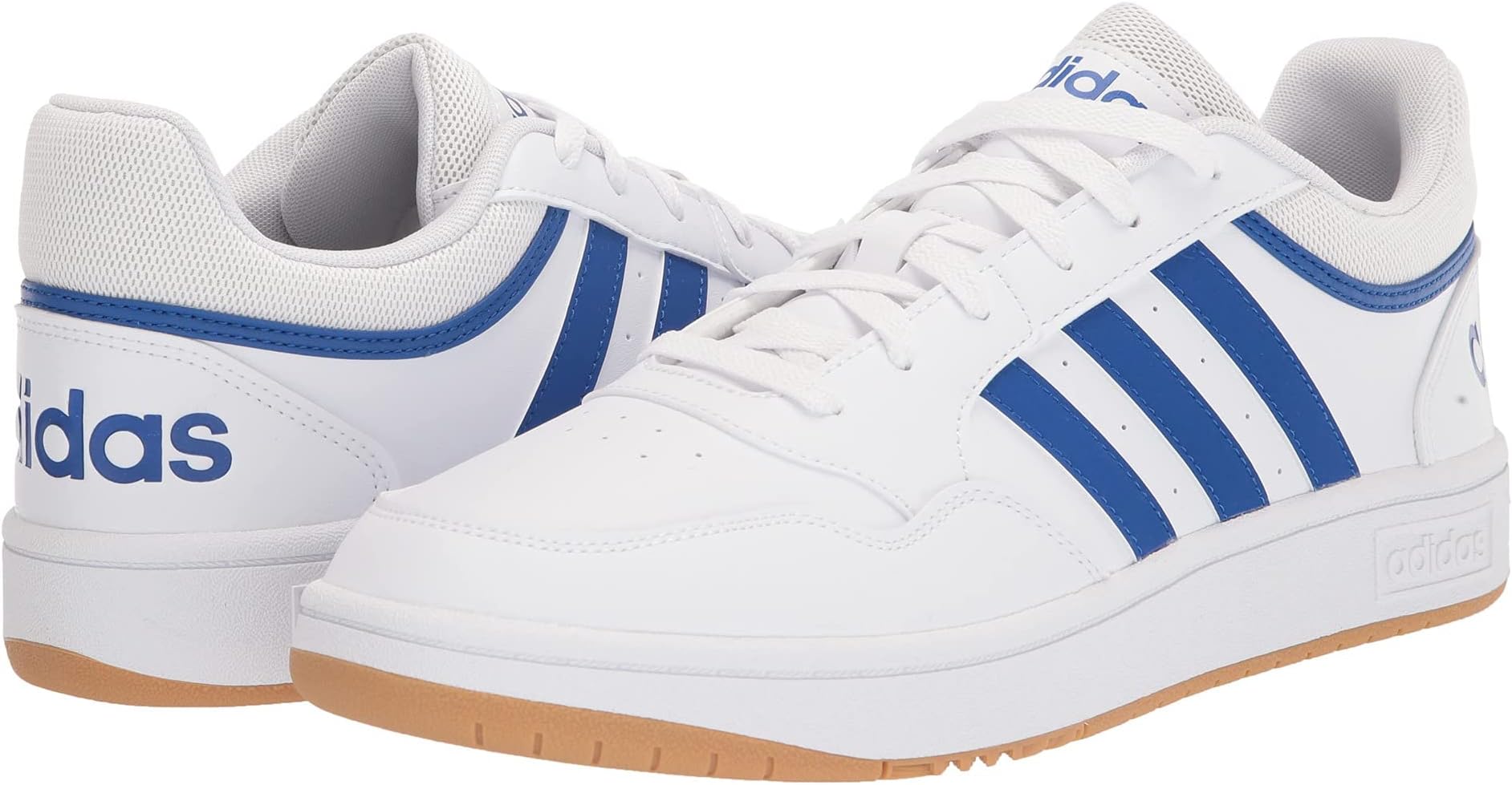 

Кроссовки Hoops 3.0 adidas, цвет White/Team Royal Blue/Gum, Синий, Кроссовки Hoops 3.0 adidas, цвет White/Team Royal Blue/Gum