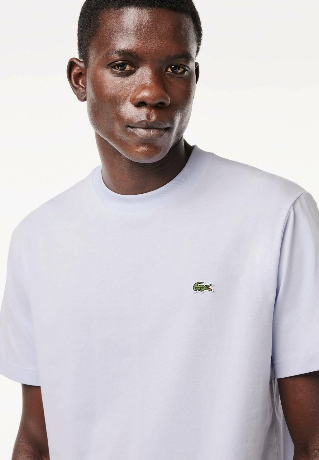 Футболка базовая Lacoste, цвет bleu clair g — фото 4