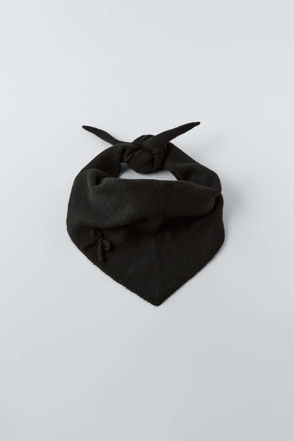 

Вязаный шарф ZARA, черный