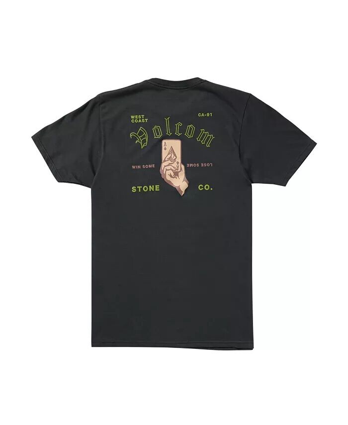 

Мужские очаровательные футболки с коротким рукавом Volcom, черный