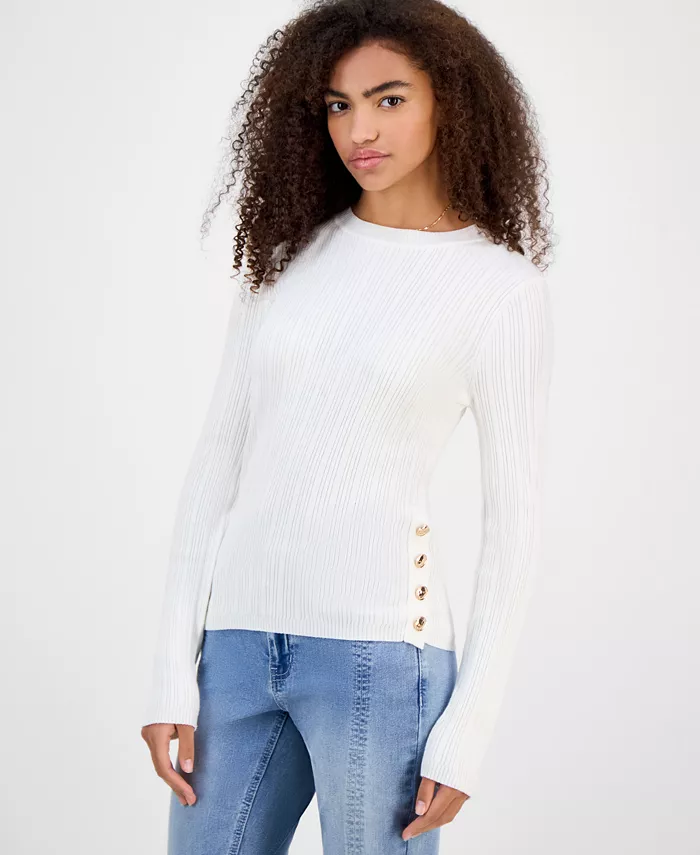 

Детский свитер с длинным рукавом и круглым вырезом Hooked Up By Iot, белый