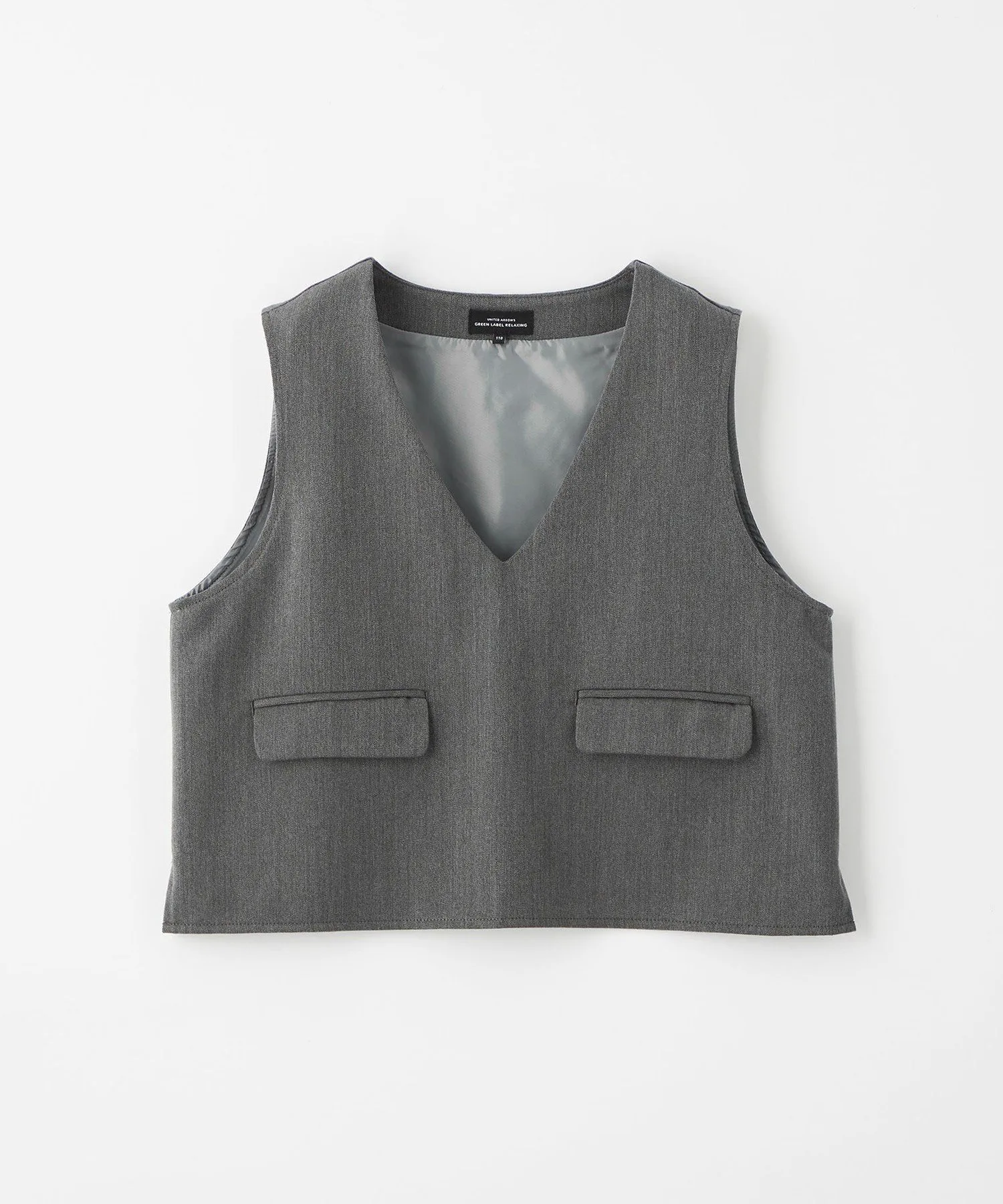 Комплект из жилета и плиссированной юбки / Детский 100-130 см United Arrows Green Label Relaxing, MD.GRAY — фото 4