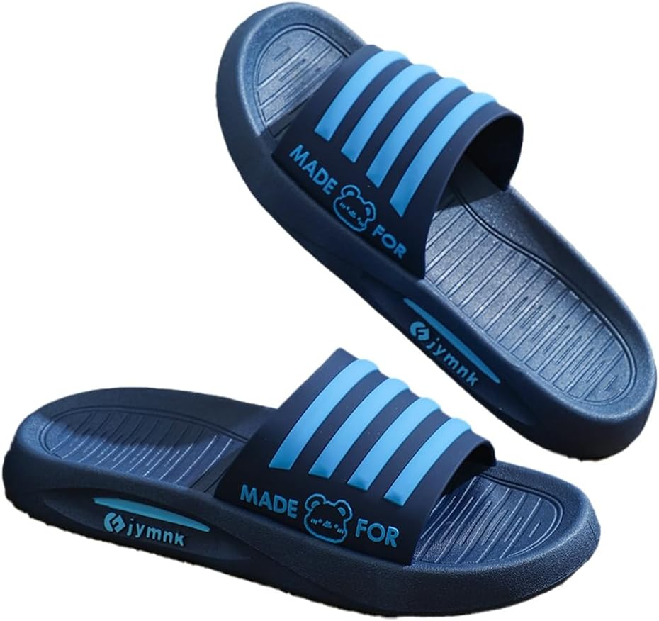 

Милые шлепанцы для душа Rungion для женщин и мужчин с поддержкой свода стопы, быстро сохнут, легкие, для бассейна и пляжа, летние сандалии, синий