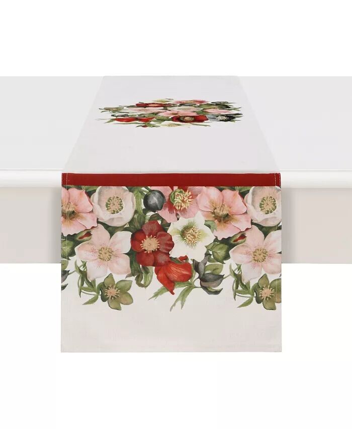 

Настольная дорожка Vintage Petals 13x72 Laural Home, белый