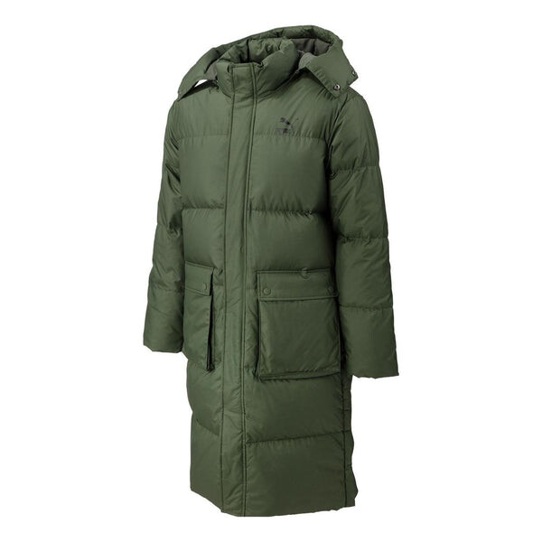 

Куртка teamliga long down coat 'green' Puma, зеленый