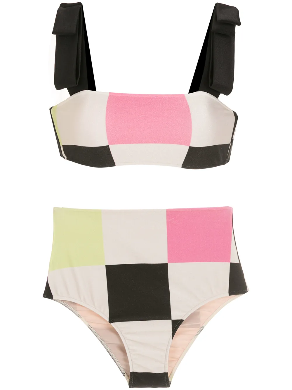 

Бикини в клетку Adriana Degreas, белый