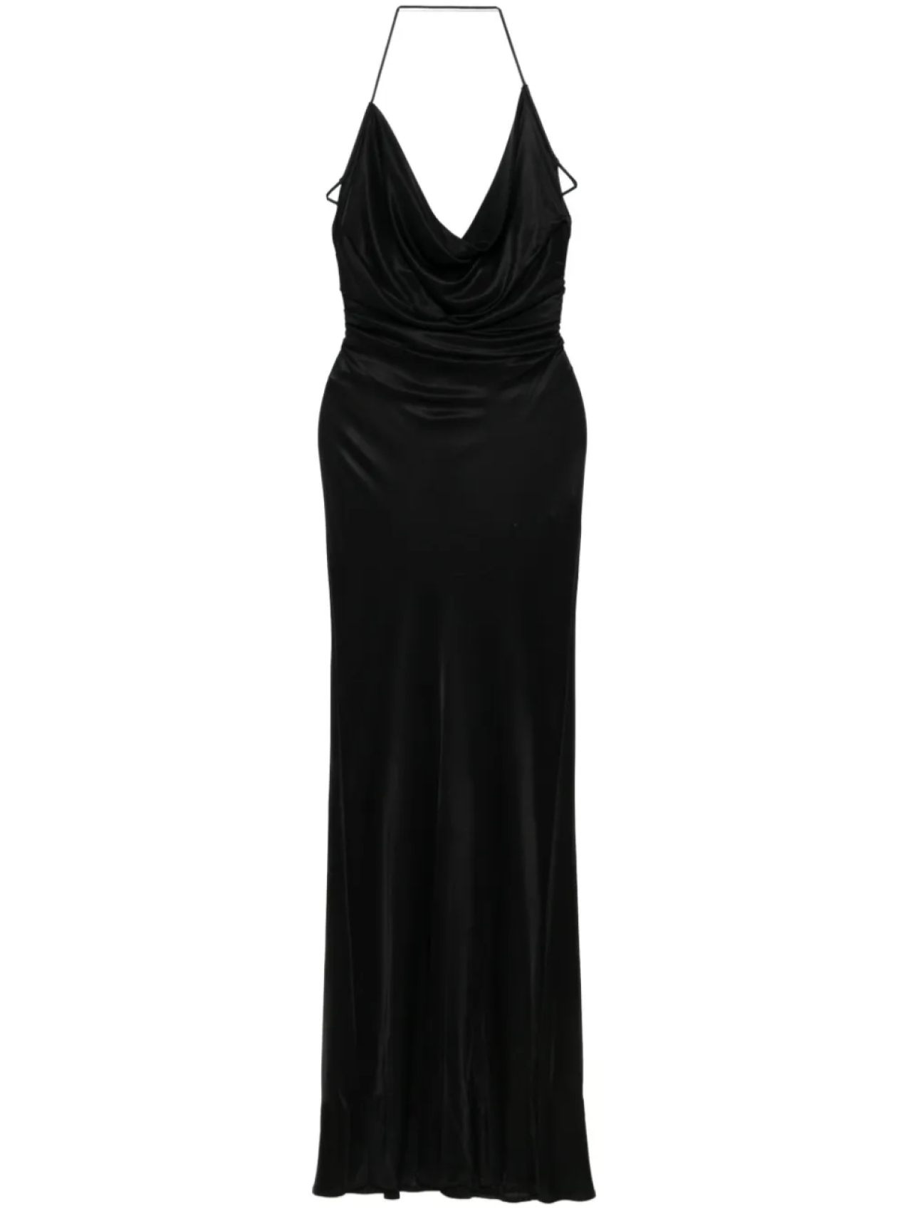 

Платье с эффектом капюшона Elisabetta Franchi, черный