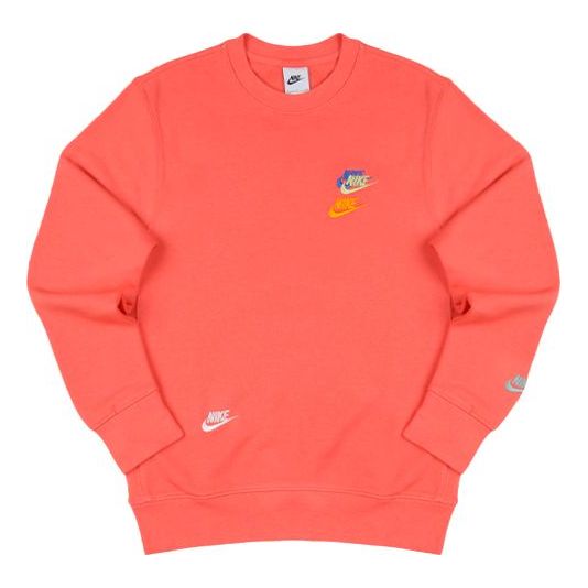 

Толстовка Nike Sportswear x French Terry Round Neck Pullover 'Orange Red', оранжевый