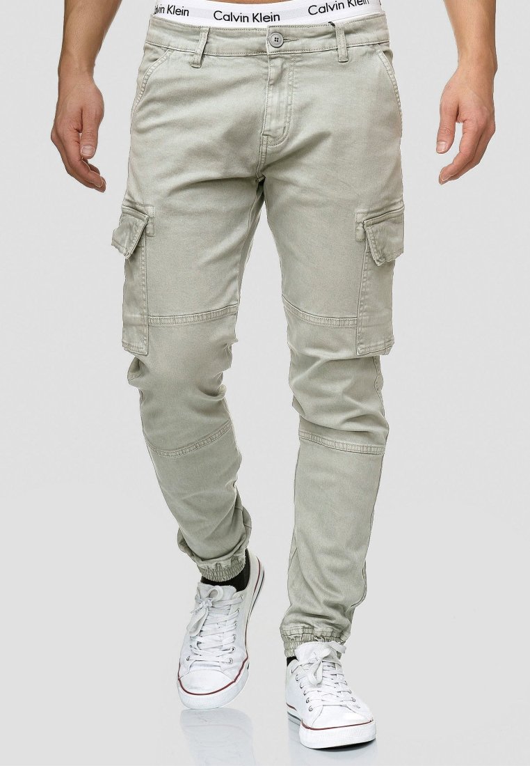 

Брюки карго INDICODE JEANS, светло-серый