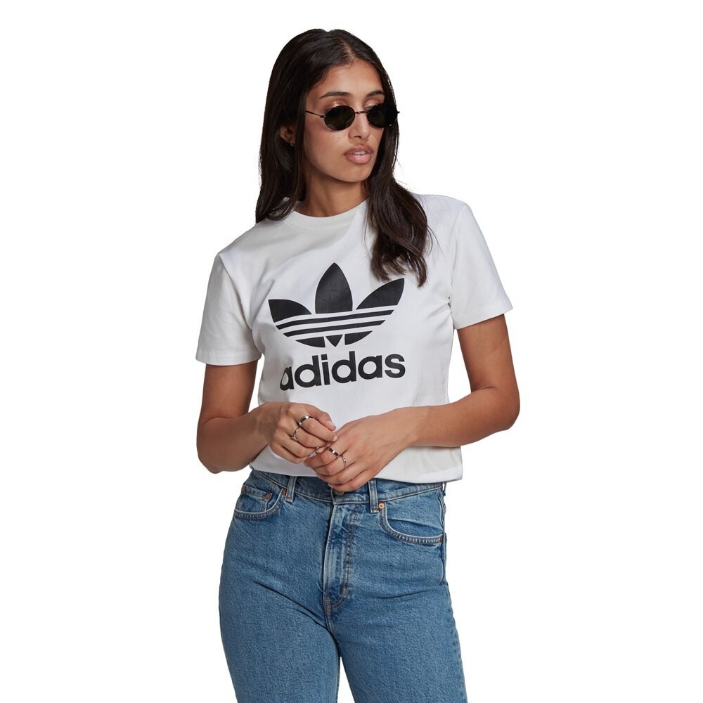 

Футболка adidas Originals Adicolor Trefoil, белый