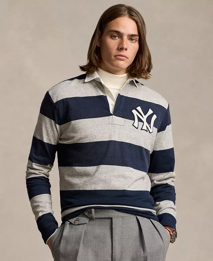

Мужская футболка регби «Янкиз» Polo Ralph Lauren, синий