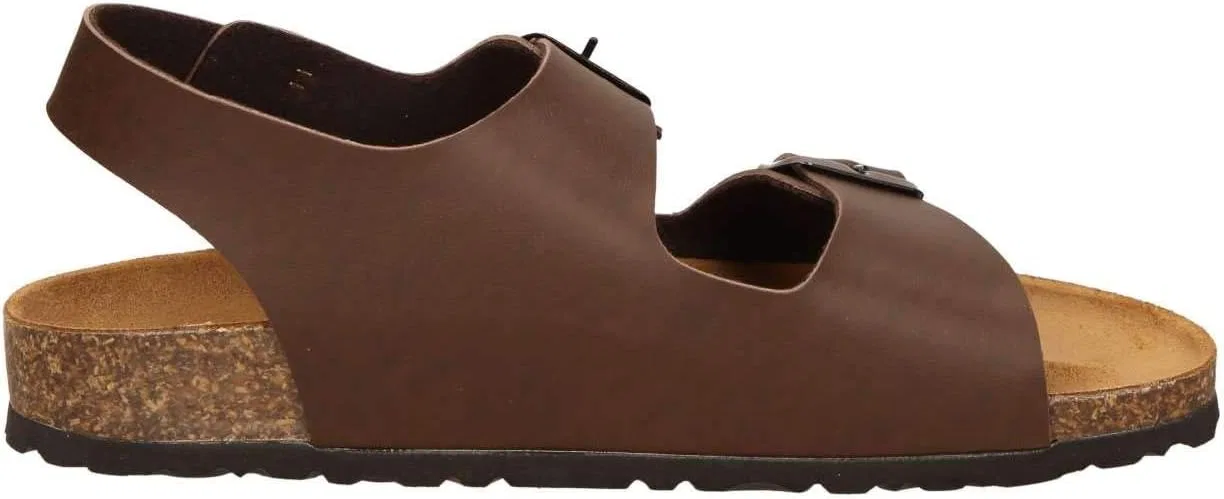 Мужские шлепанцы Valleverde из органического хлопка, изготовленные в Италии, Brown — фото 4