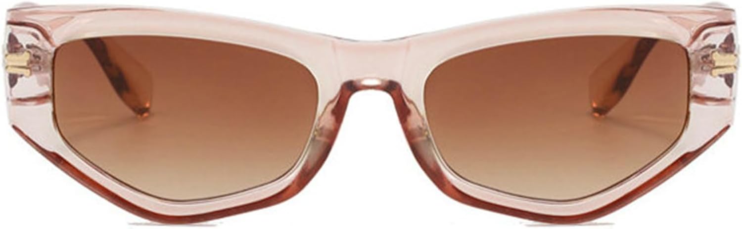 

Солнцезащитные очки Helena Y2K в форме «кошачьих глаз» для женщин, роскошные дизайнерские винтажные солнцезащитные очки, популярные в стиле панк и хип-хоп, защита от ультрафиолета UV400 S65, Tea